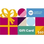 Warehouse Stationery $60 NZD Physical Gift Card (Express Delivery)