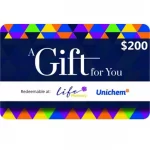 Life Pharmacy/Unichem Pharmacy $200 NZD Physical Gift Card (Express Delivery)