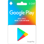 Google Play Fr.5 CHF (CH) Digital Gift Cards (Email Delivery)