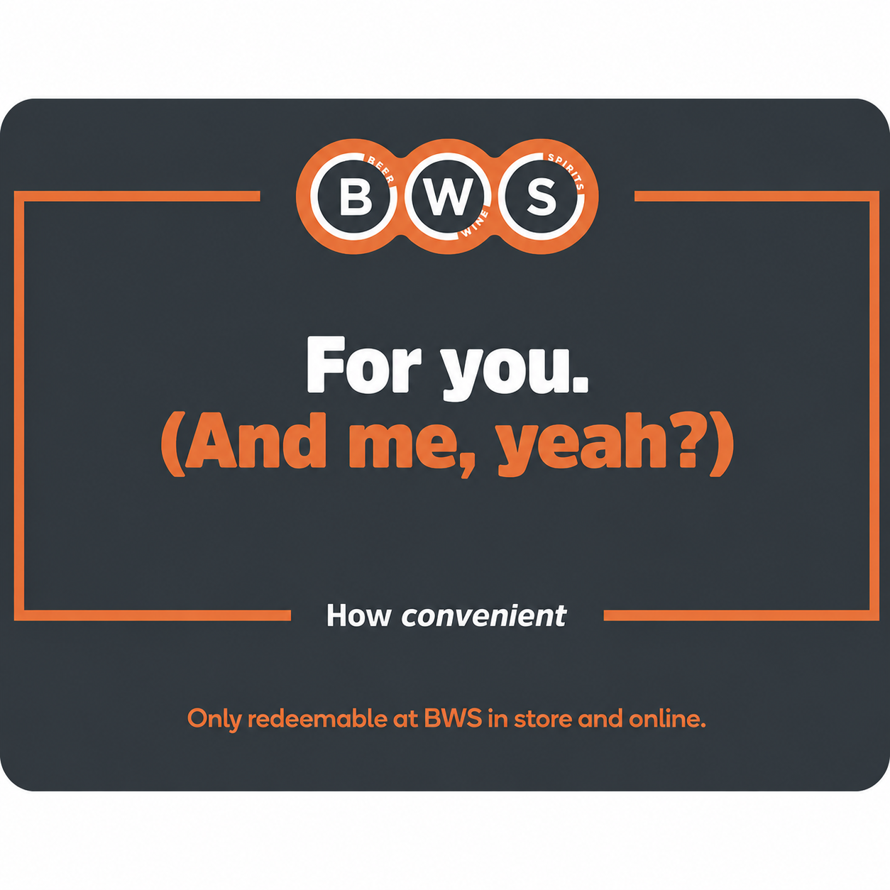 BWS Gift Cards Australia Region - AUD (Email Delivery)