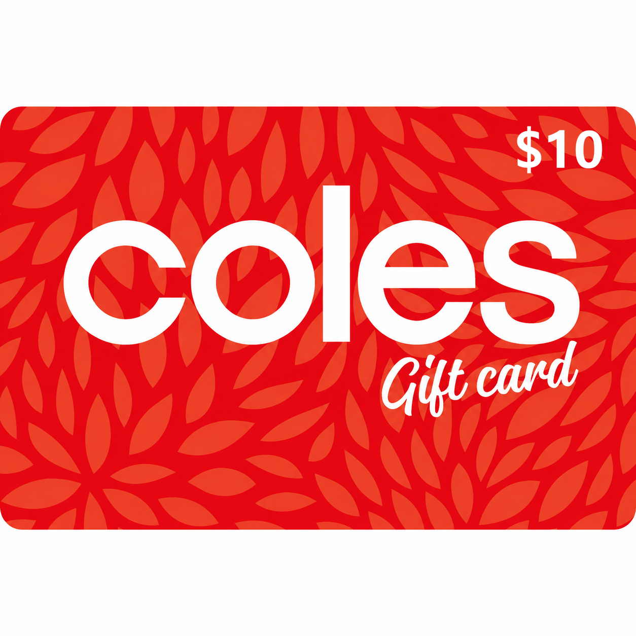 Coles gift card-10-aud