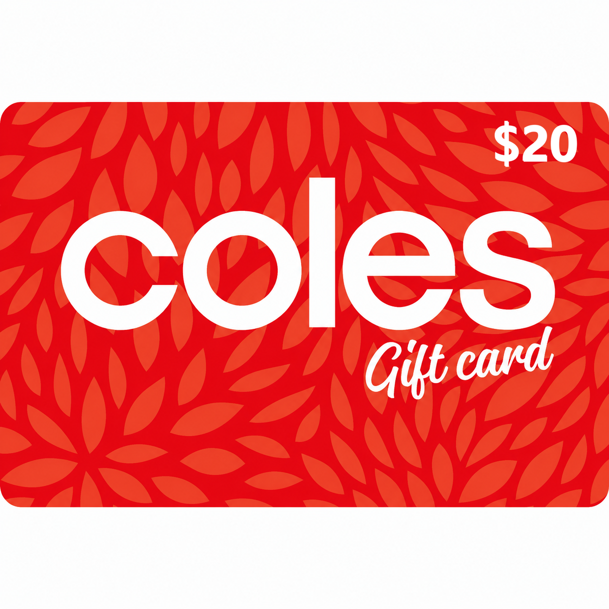 Coles gift card-20-aud