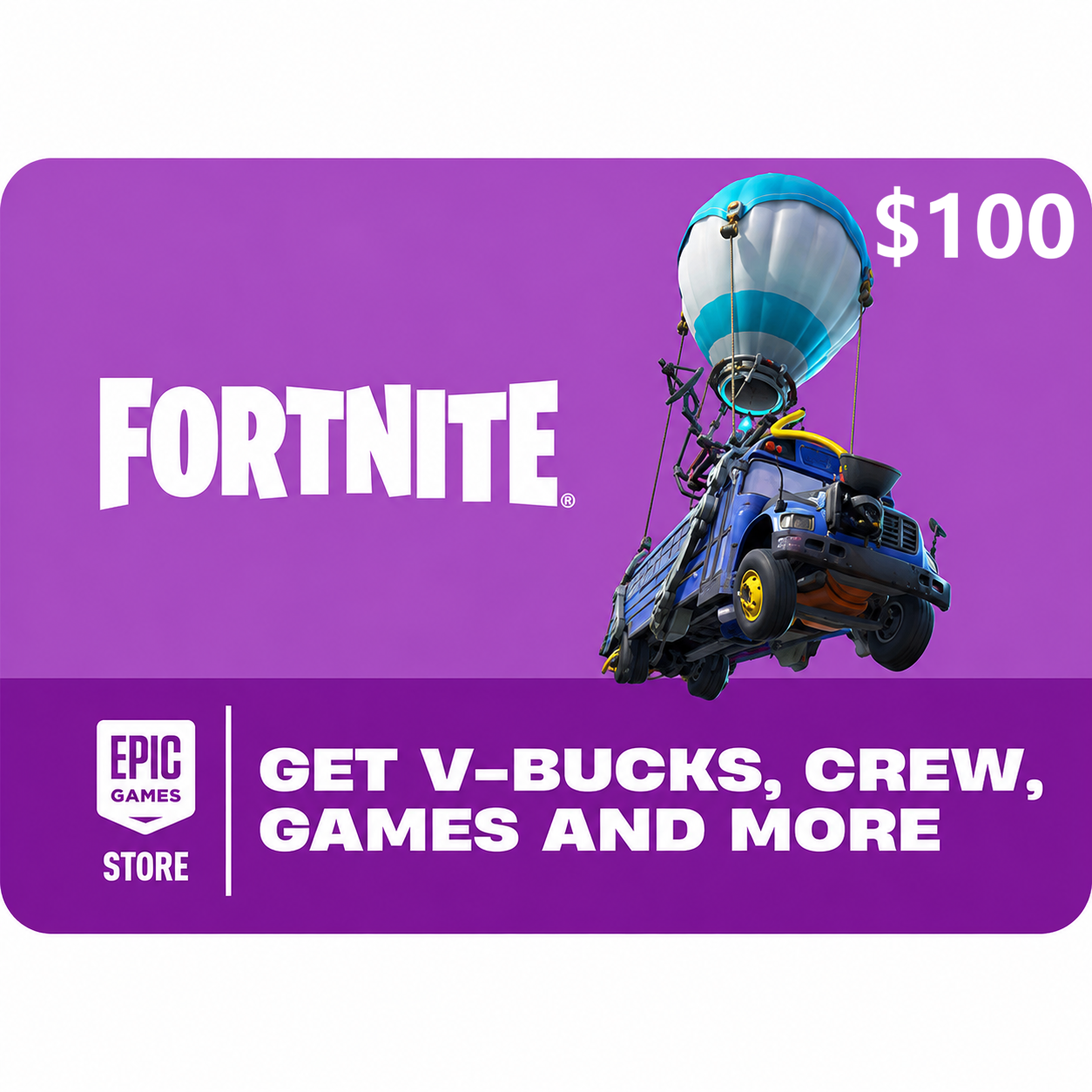 Fortnite Gift Card US 100