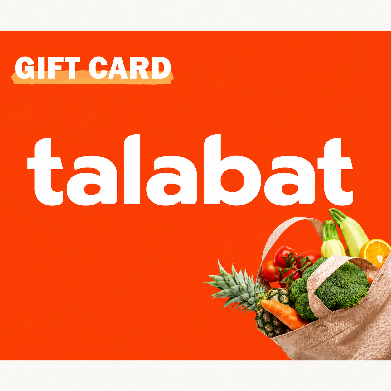 Talabat Gift Cards Bahrain Region – BHD (Email Delivery)