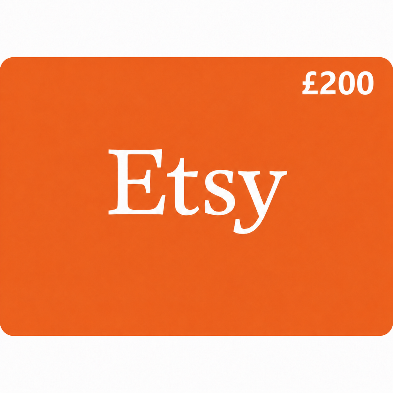 Etsy Gift Card United Kingdom Region 200