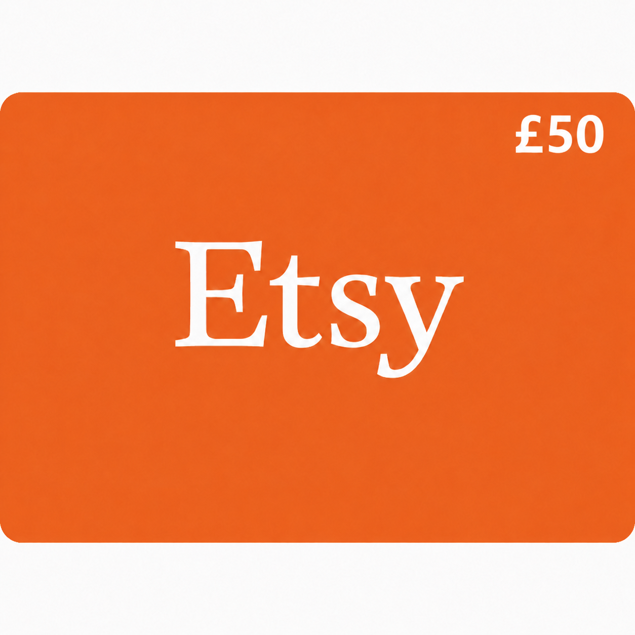 Etsy Gift Card United Kingdom Region 50