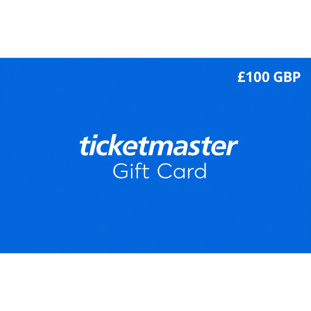 Ticketmaster Gift Cards United Kingdom Region 100