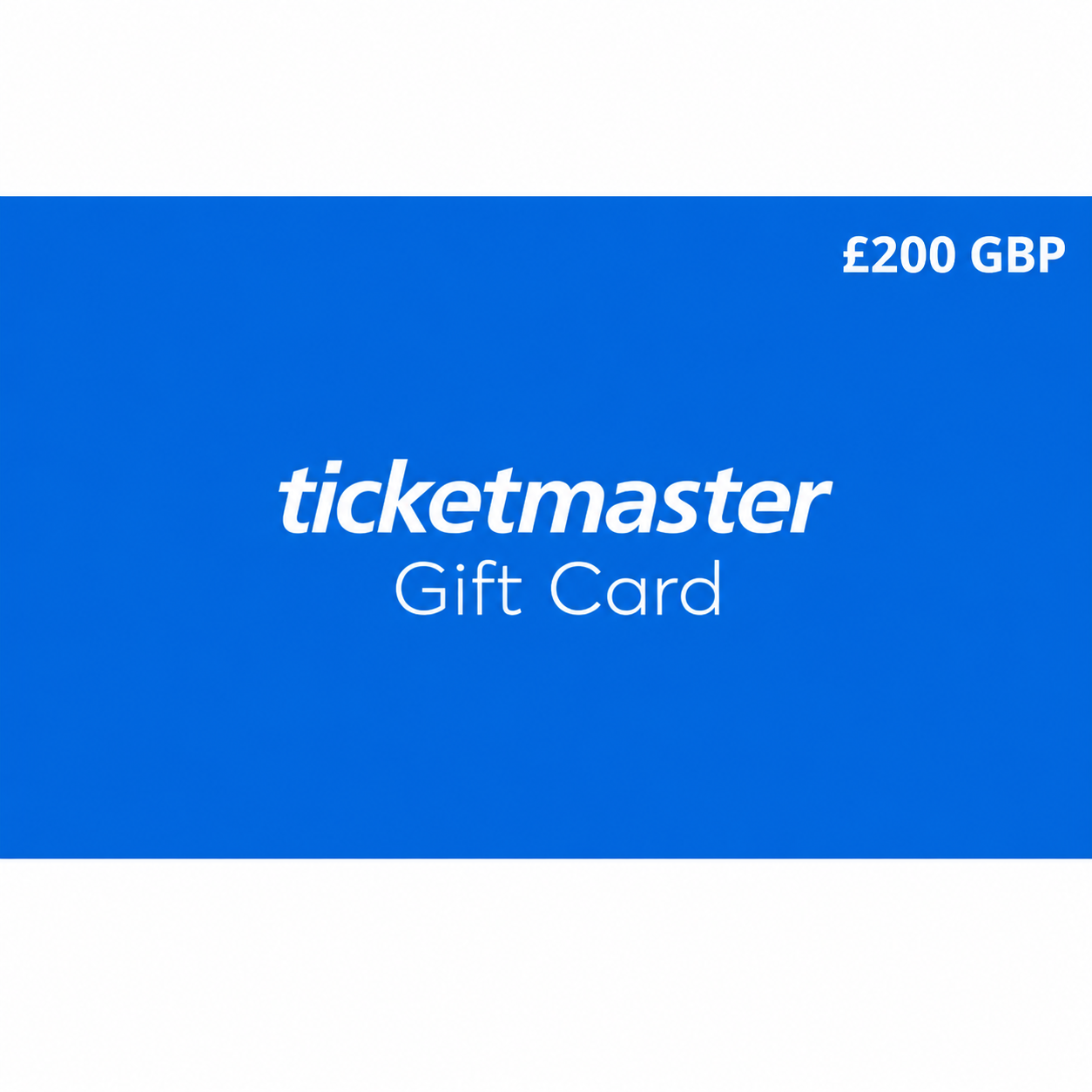 Ticketmaster Gift Cards United Kingdom Region 200