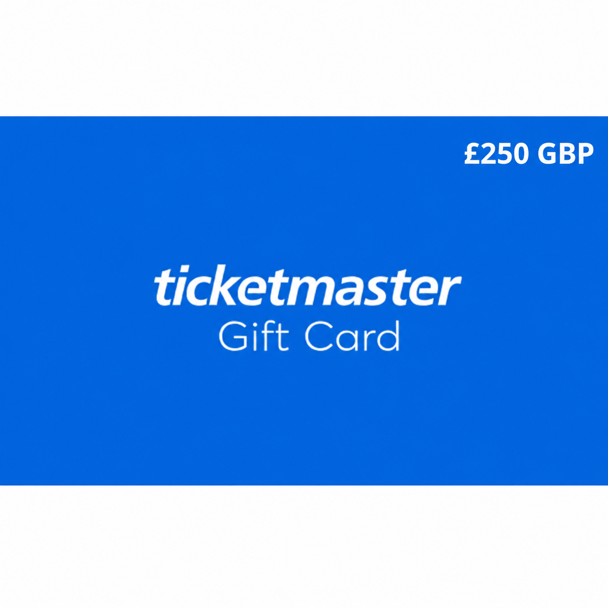 Ticketmaster Gift Cards United Kingdom Region 250