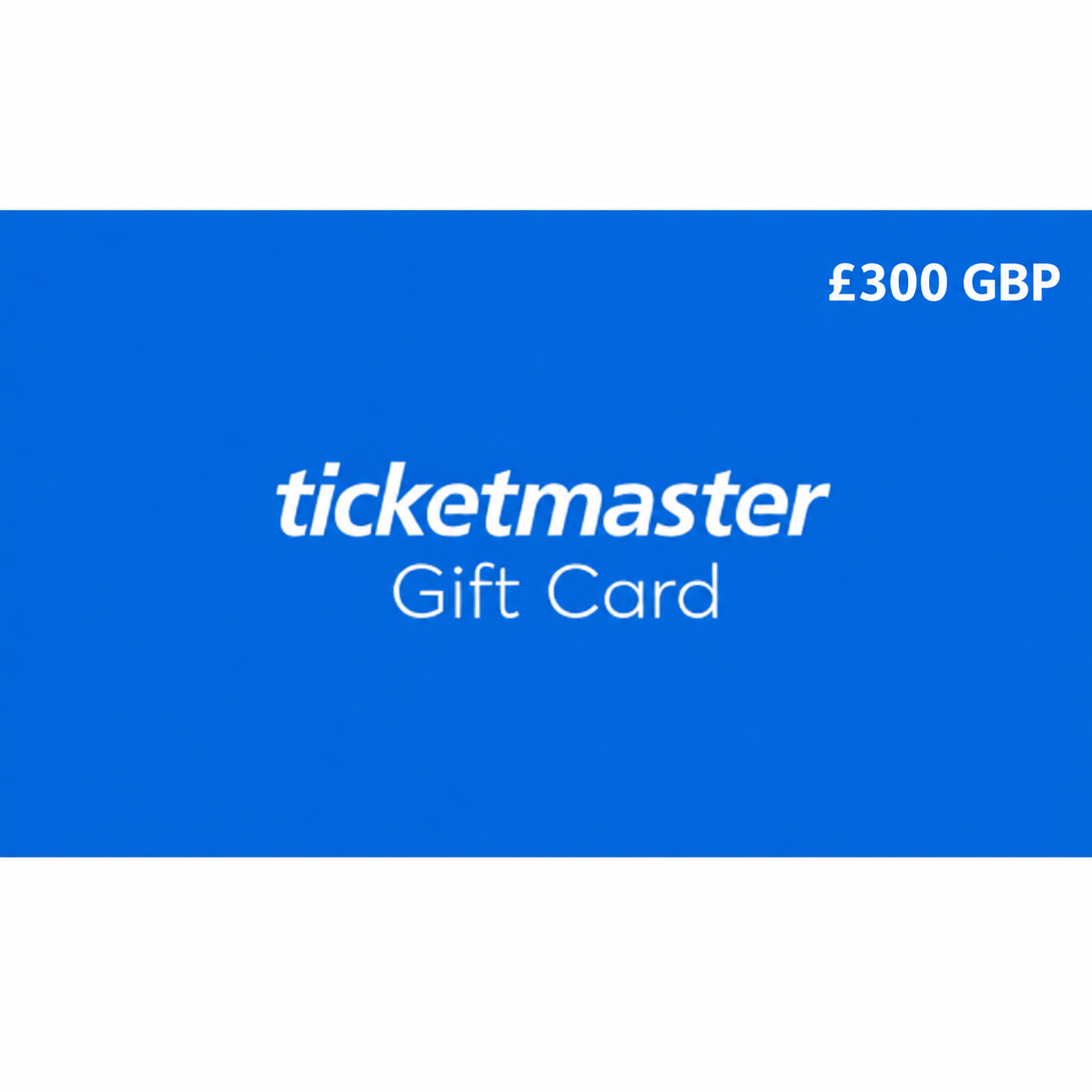 Ticketmaster Gift Cards United Kingdom Region 300
