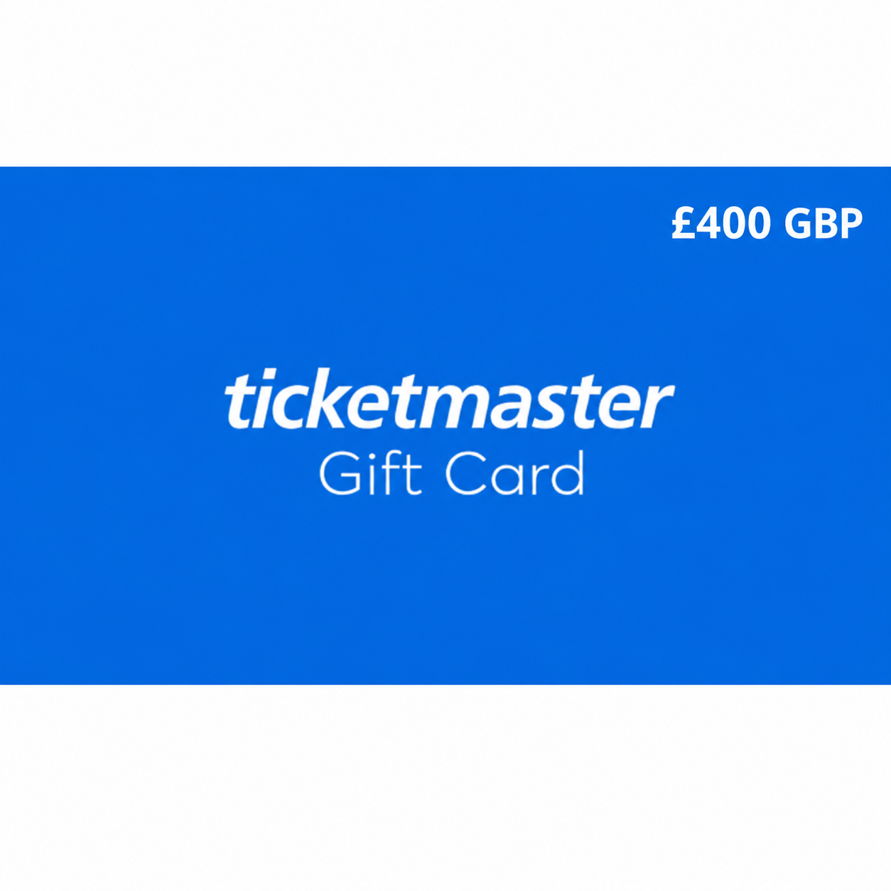 Ticketmaster Gift Cards United Kingdom Region 400