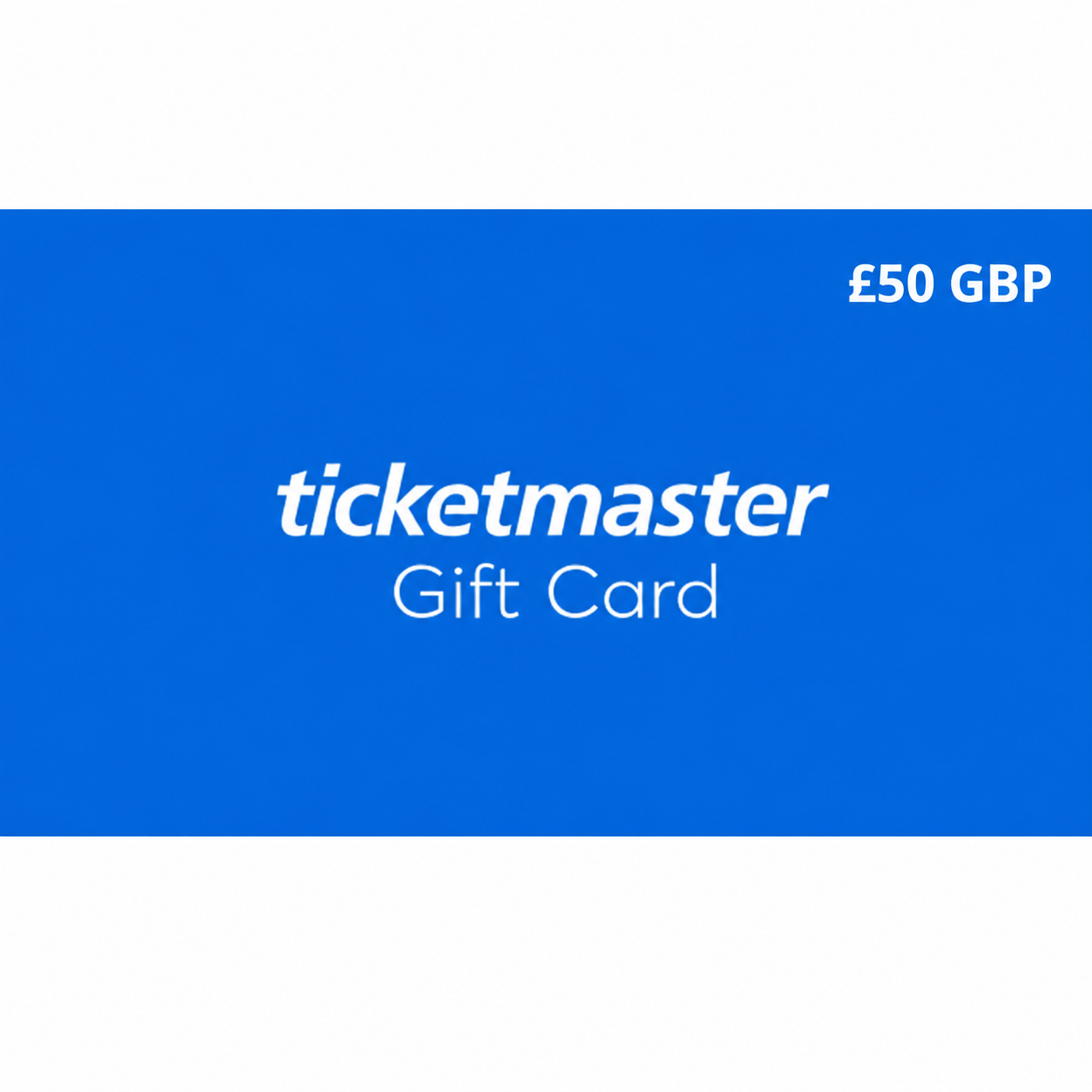 Ticketmaster Gift Cards United Kingdom Region 50