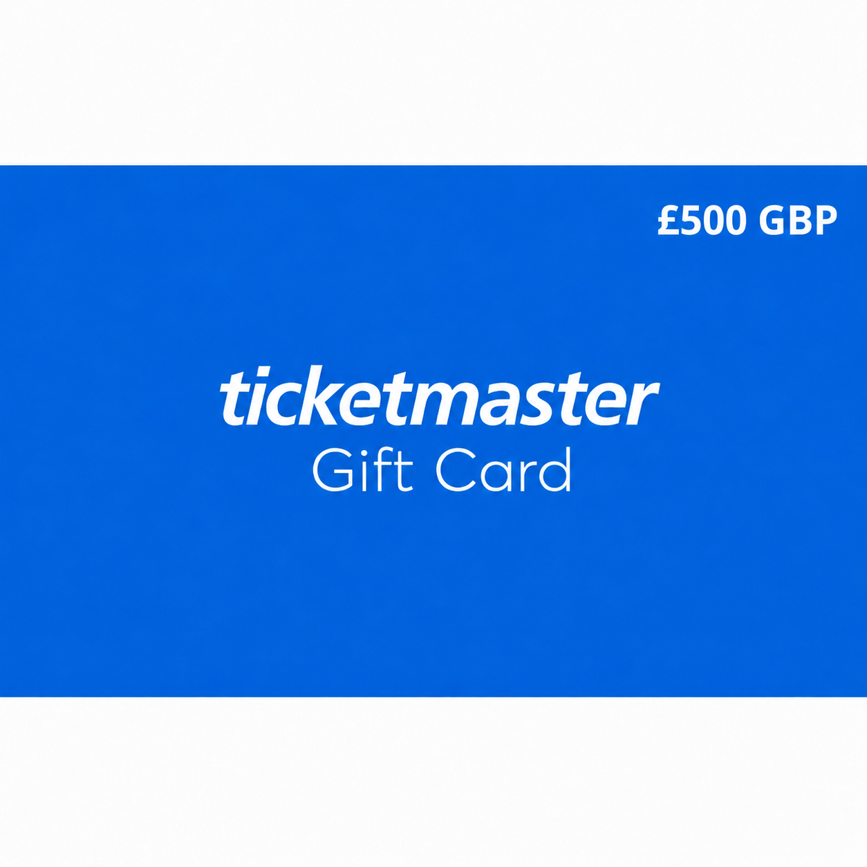 Ticketmaster Gift Cards United Kingdom Region 500