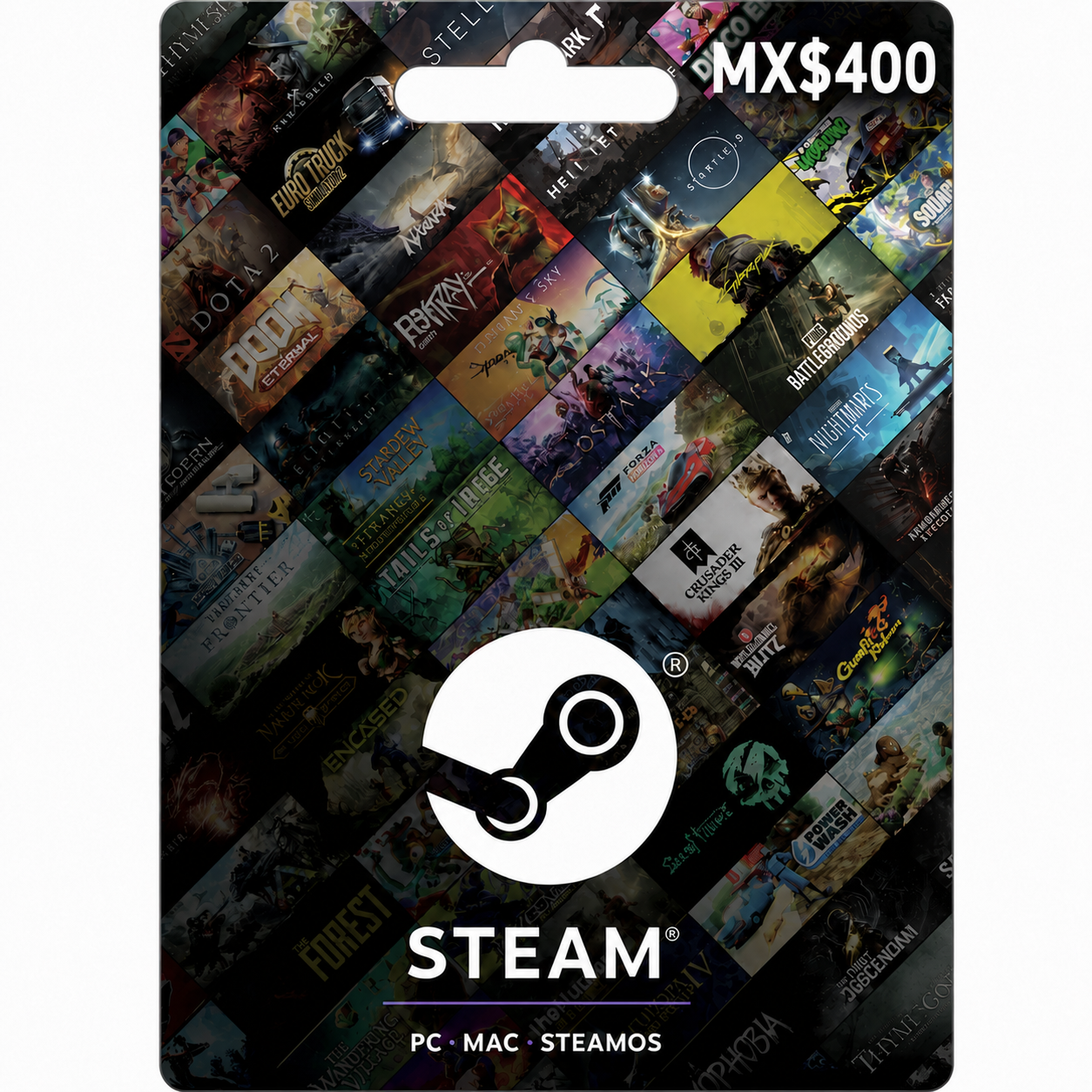 steam-mx-400-mxn Steam MX 400 MXN Gift Card